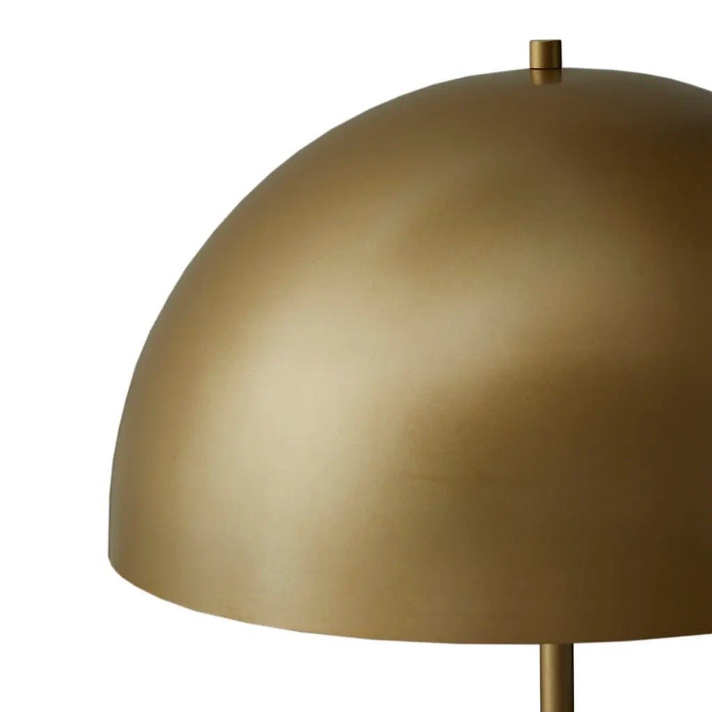 Gold Dome Black marble Base Table Lamp