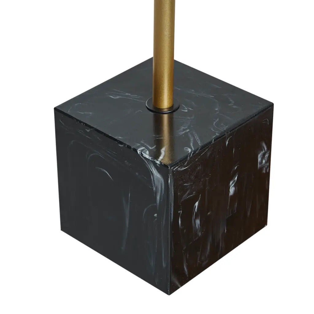 Gold Dome Black marble Base Table Lamp