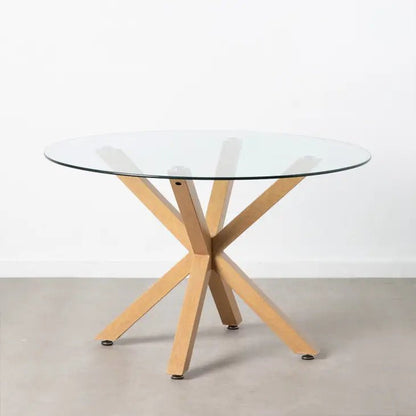 Luxury 47" Round Glass Dining Table