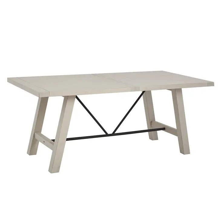 luxury white wood modern farmhouse dining table