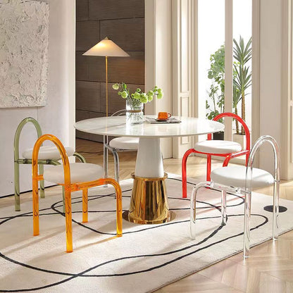 Acrylic Dining Chairs Multi-Colored