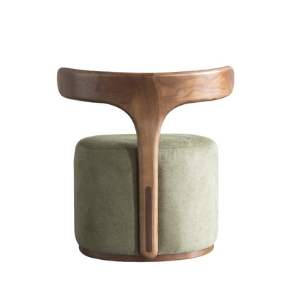 Jade Solid Wood Accent Chair - Nordic Style Stool Scandinavian
