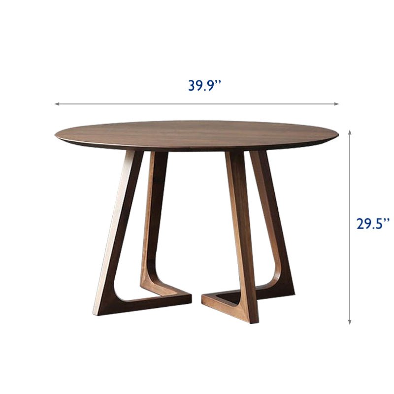 Jade Solid Wood Nordic Dining Table, 39" Round