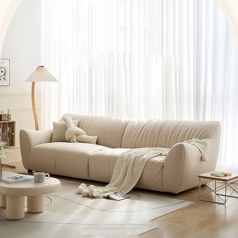 Ultra-deep Lana Leather Lounge Sofa nordic scandinavian plush cozy luxury designer high-end