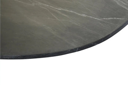 Lucy Black Marble Oval Coffee Table