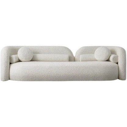 Luxurious Curved Boucle Nordic Sofa couch trendy influencer scandinavian curved minimalist modern 
