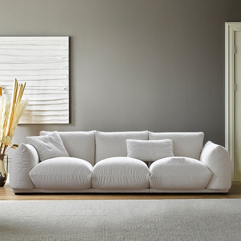 The Madison Deep Luxury Sofa - Boucle, Velvet Luxury Designer High-End Deep Plush nyc interior design