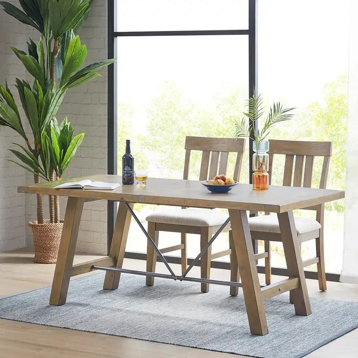 european 6 seats modern farmhouse dining table 