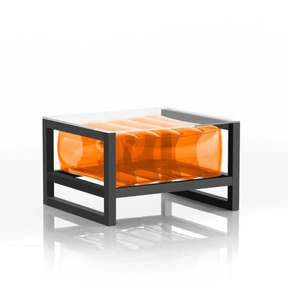 Mojow Crystal Orange Outdoor furniture - Sofa, 2 Chairs, Coffee Table yoko eko kid friendly pool patio furniture set indoor inflatable designer luxury