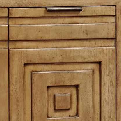 Nicasio Natural Wood Storage Cabinet