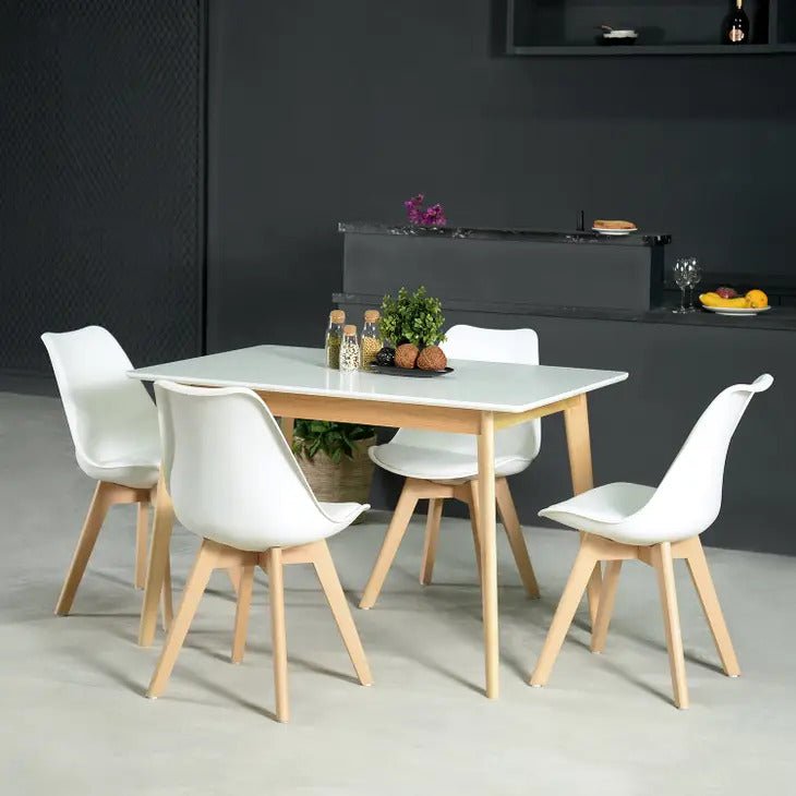 luxury simple mid-century dining table