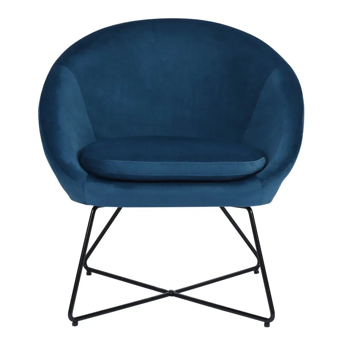 Velvet Scoop Accent Chair Velvet Blue/Green/Yellow/Rose