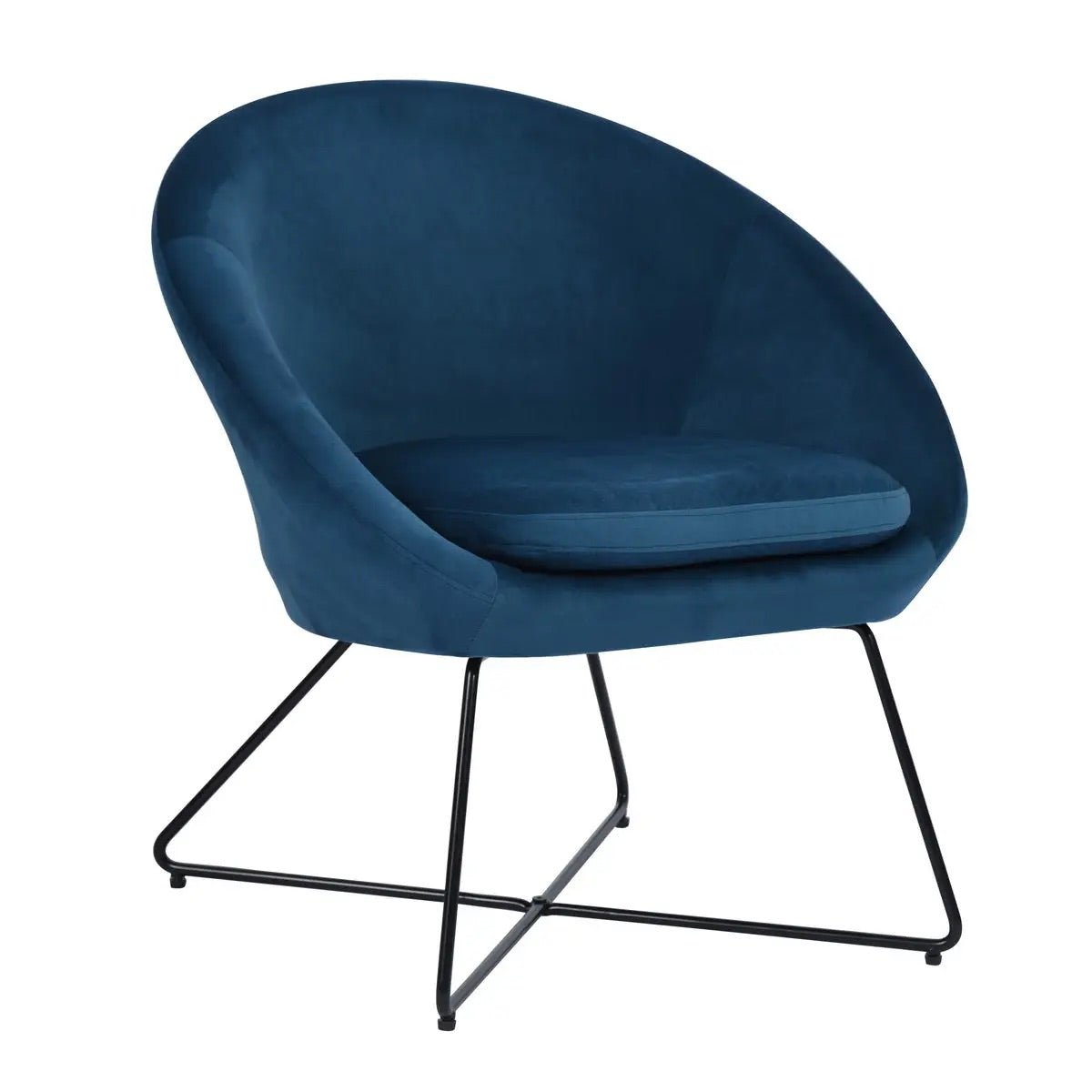 Velvet Scoop Accent Chair Velvet Blue/Green/Yellow/Rose