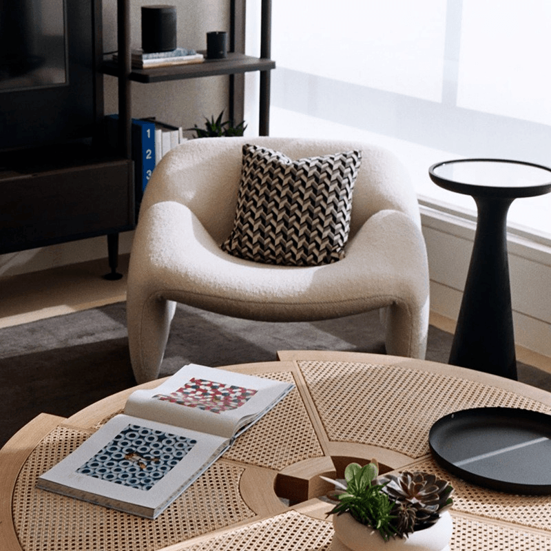 Vera Minimalist Curved Lounge Chair Accent Nordic Scandinavian Luxury High End Designer